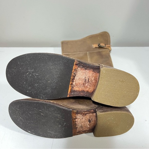 FRYE Paige Leather Knee High Boots Brown Western Boho Festival Women's 6.5 B - Picture 3 of 7